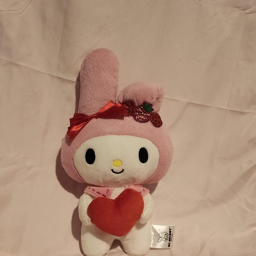 Sanrio My Melody Pink and White Stuffed Animal